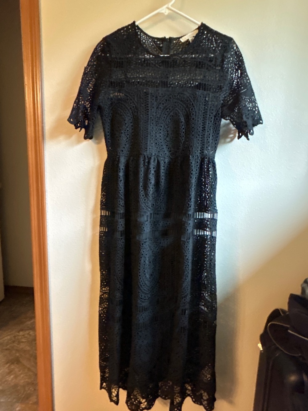 Eri & Ali (Anthropologie) eyelet lace maxi dress